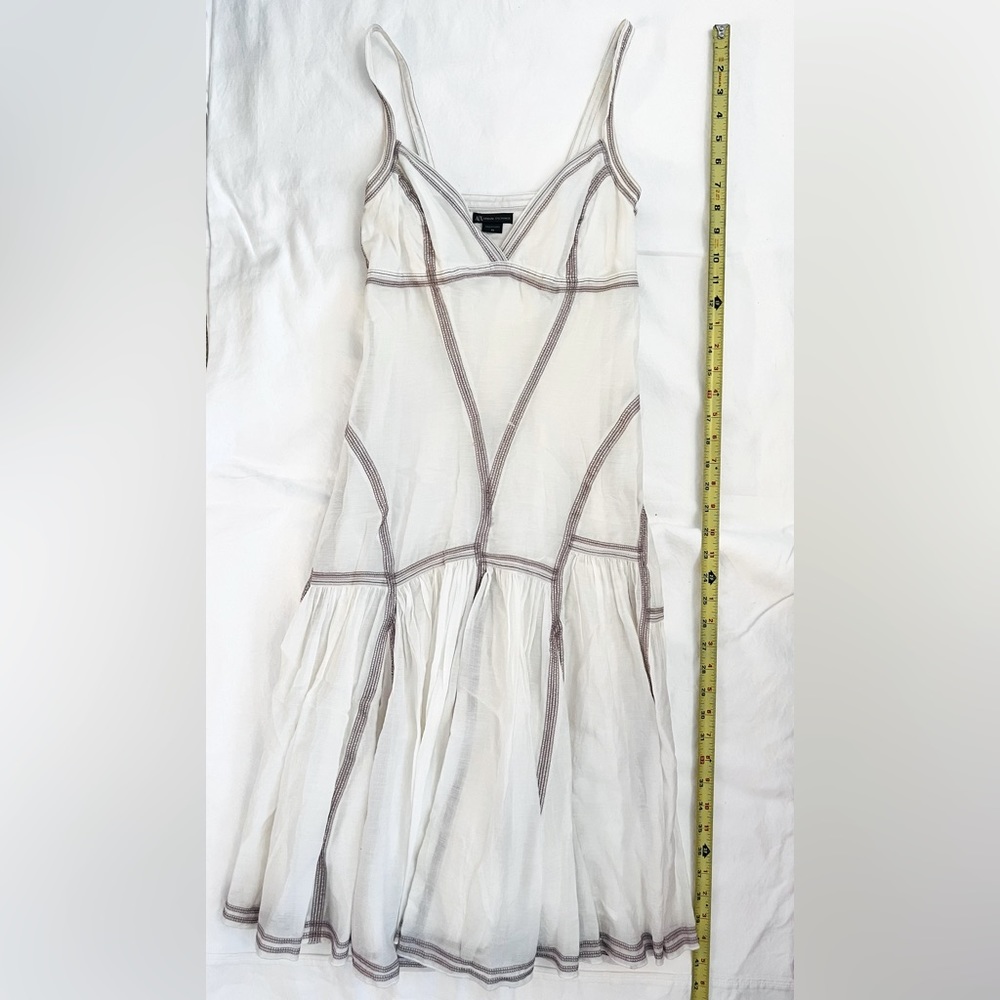 NEW ARMANI EXCHANGE DRESS (SIZE P0/WHITE) reg $150